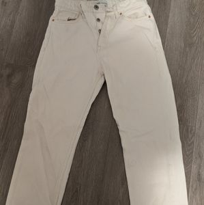 Zara White Jeans